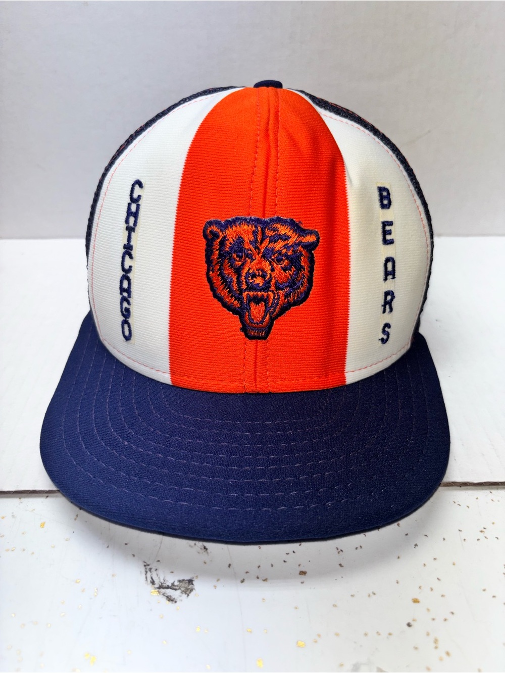 Chicago Bears Hat VTG NFL
Football Black Orange
Snapback Trucker Cap Made
USA
